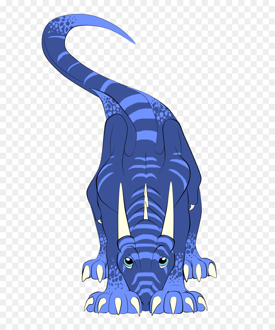 Dinosaure，Bleu électrique PNG