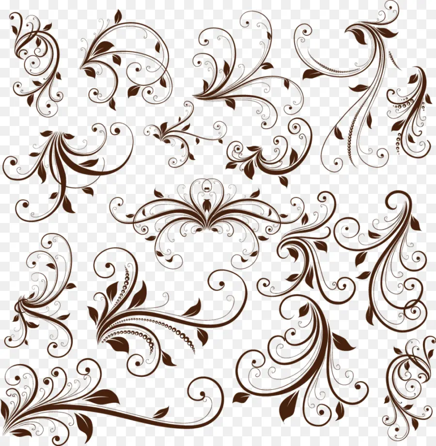 Motifs Floraux，Floral PNG