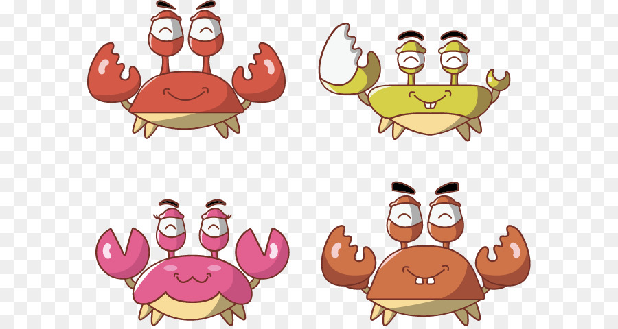 Crabes De Dessin Animé，Mer PNG