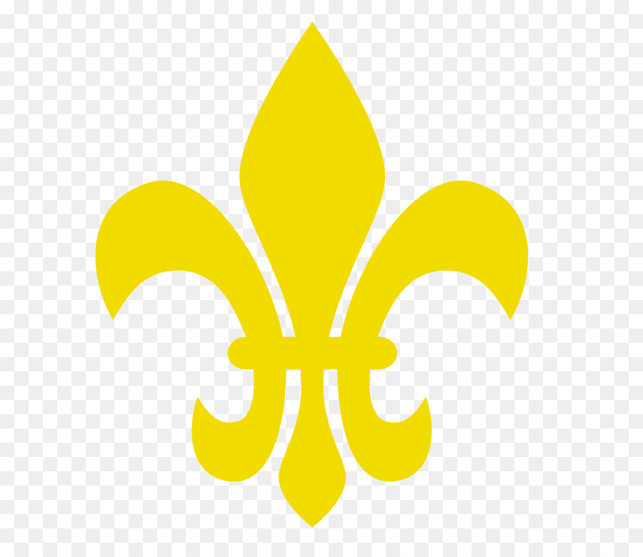 Fleur De Lys Orange，Emblème PNG