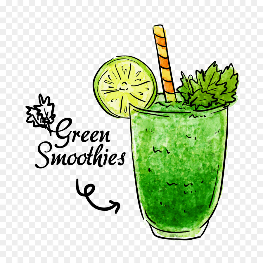 Smoothie Vert，Citron Vert PNG