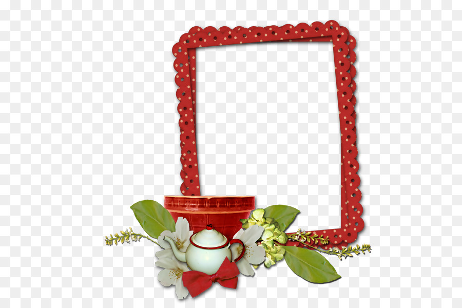 Cadre Rouge，Fleurs PNG