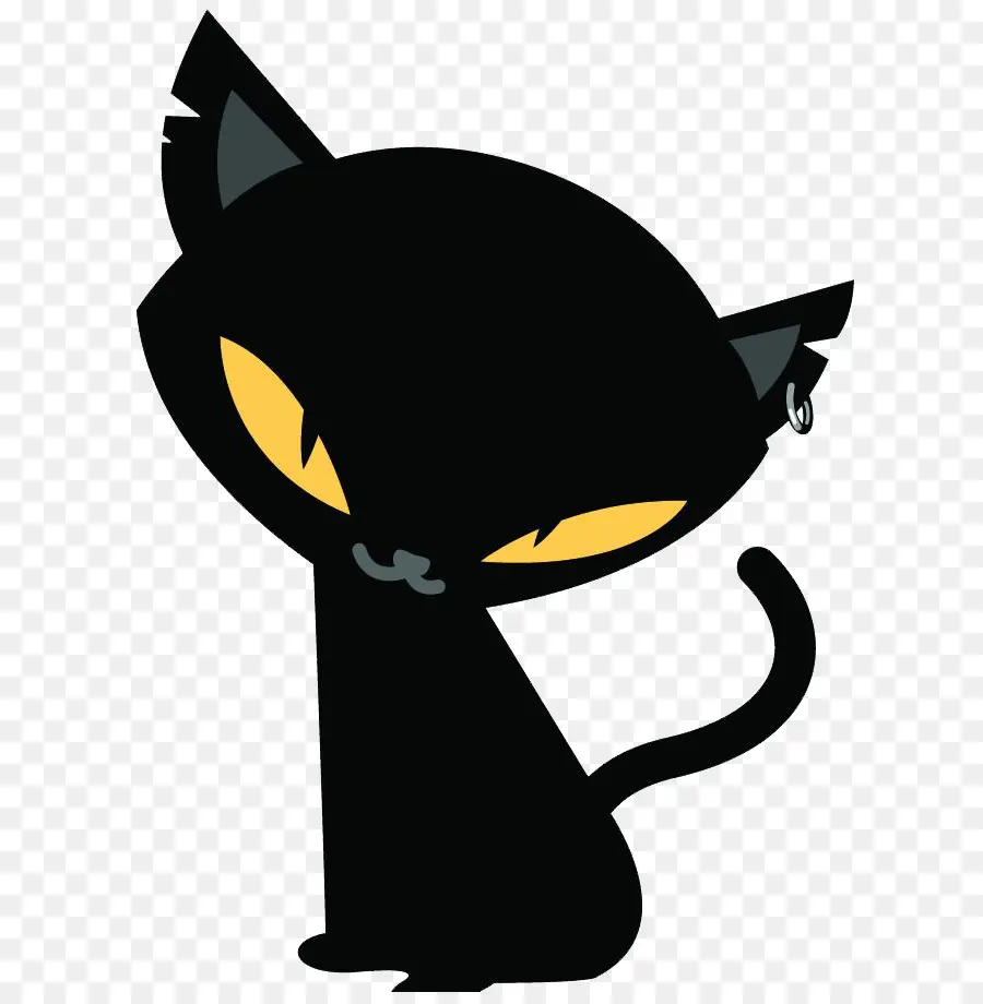 Chat Noir，Yeux Jaunes PNG