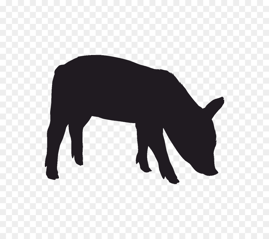 Silhouette De Cochon，Ferme PNG