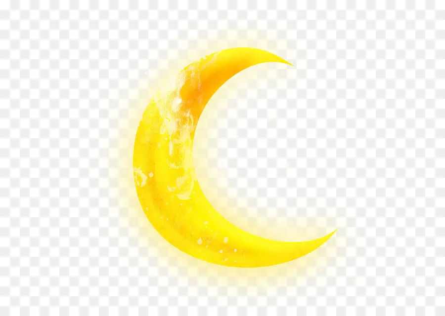 Croissant De Lune，Jaune PNG