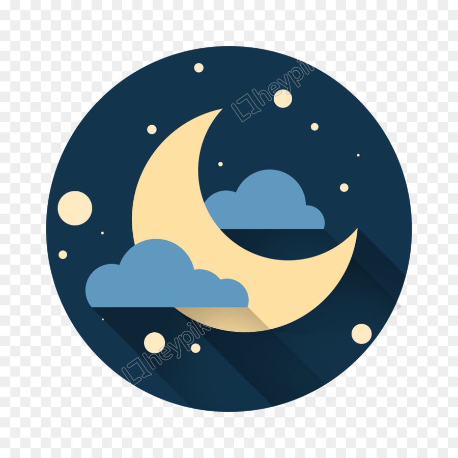 Lune Et Nuages，Ciel PNG