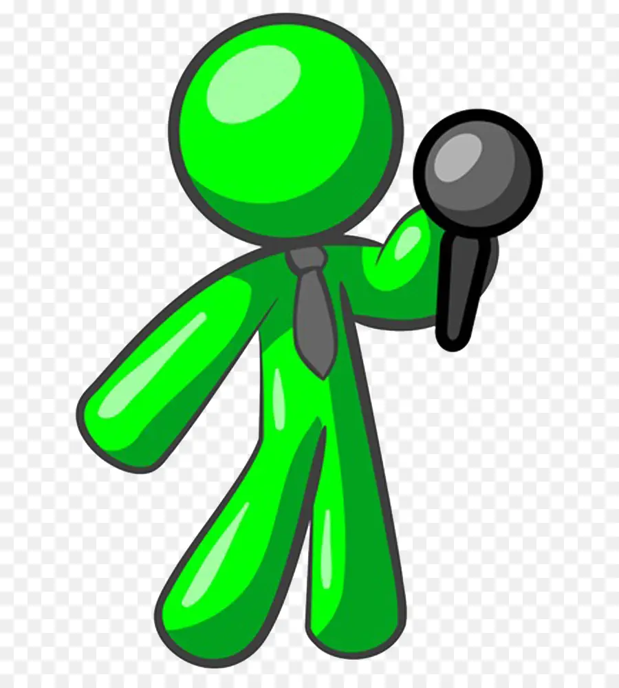 Figure Verte，Microphone PNG