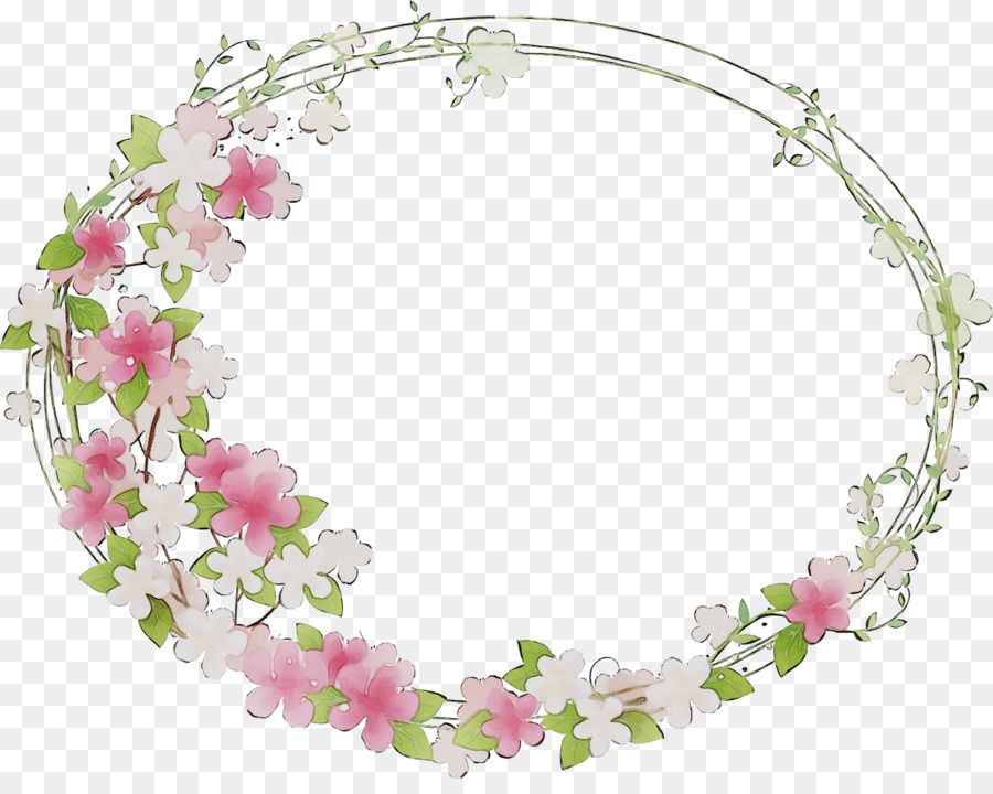 Couronne De Fleurs，Fleurs Roses PNG