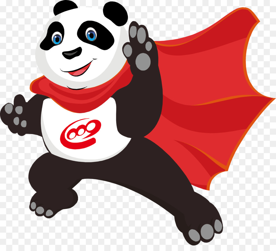 Panda Super Héros，Cap PNG