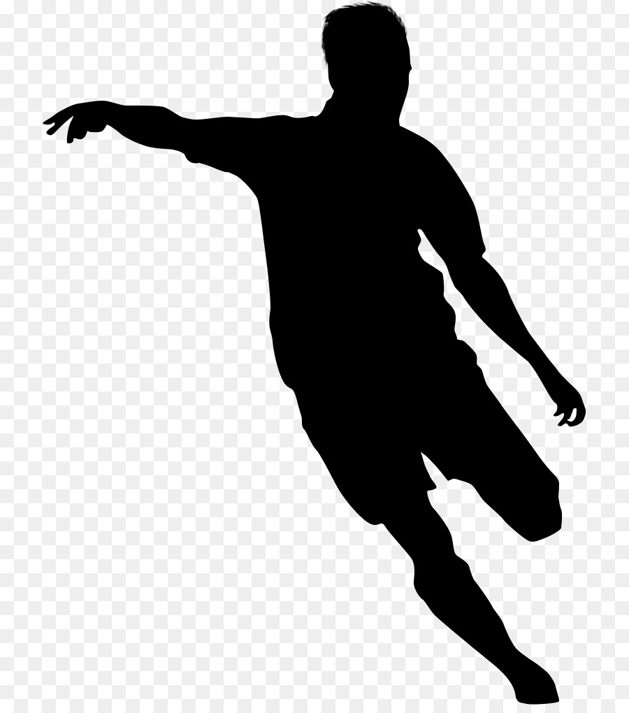 Silhouette De Joueur De Football，Athlète PNG