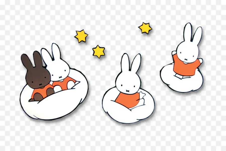 Lapins De Dessin Animé，Étoiles PNG