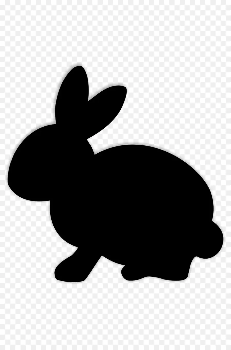 Silhouette De Lapin，Lapin PNG