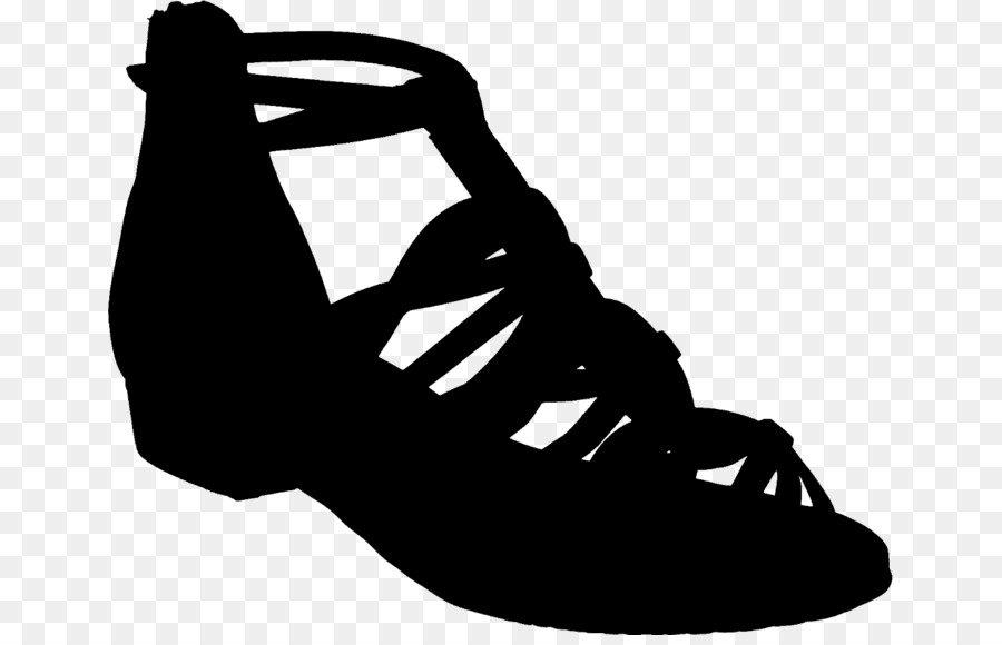 Sandale Compensée Noire，Chaussure PNG