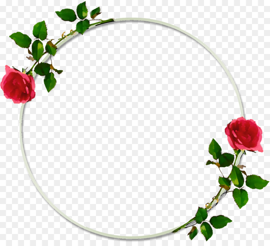 Cadre De Fleurs，Cercle PNG