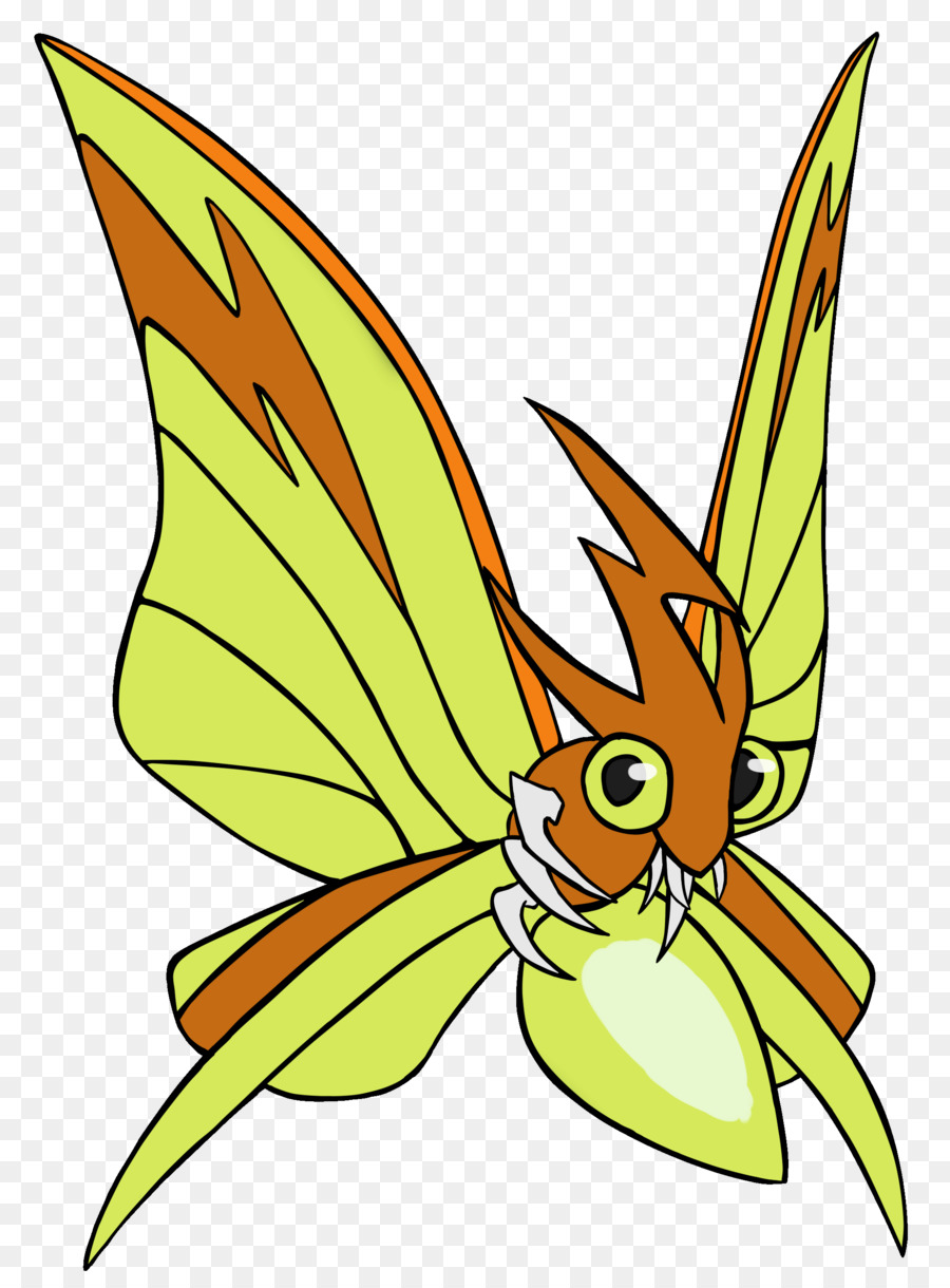 Venomoth，Papillon Monarque PNG