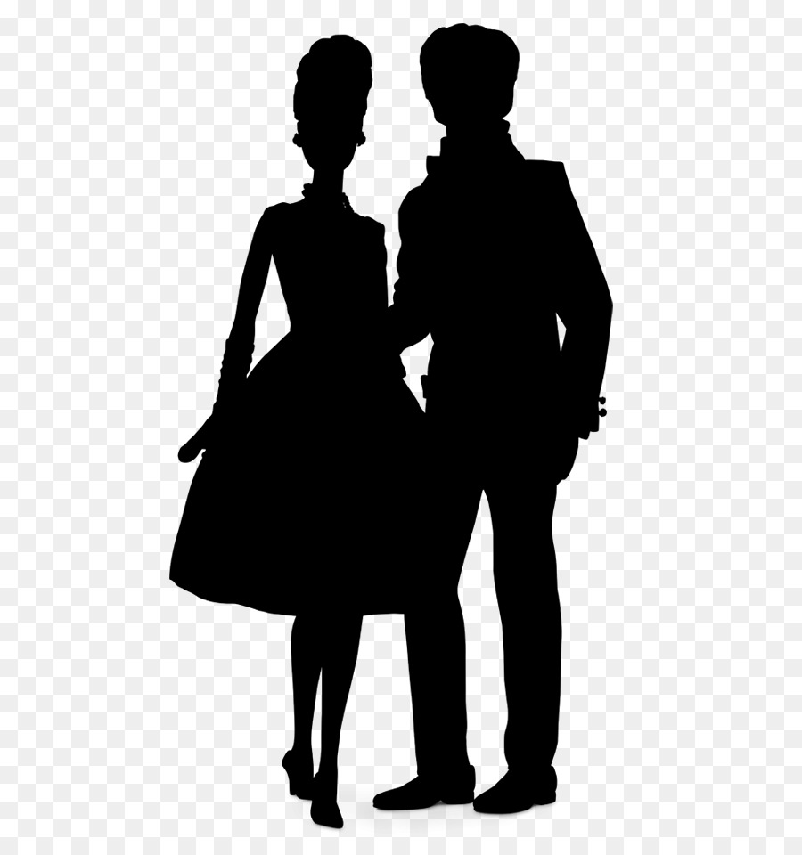 Silhouette De Couple Dansant，Dansant PNG