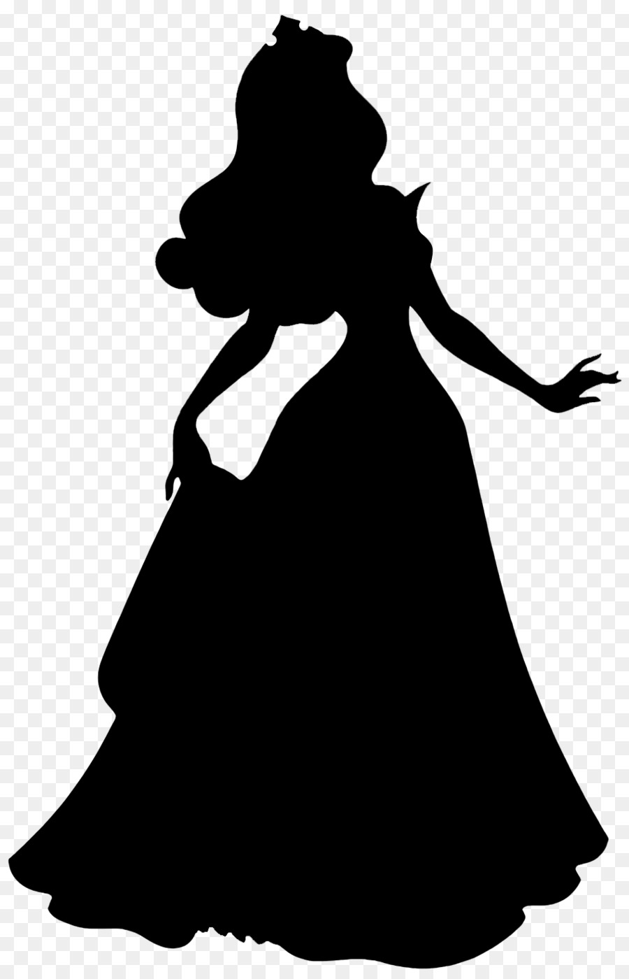 Silhouette Femme En Robe，Chiffre PNG