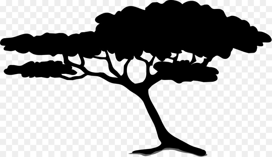 Silhouette D'arbre，Usine PNG