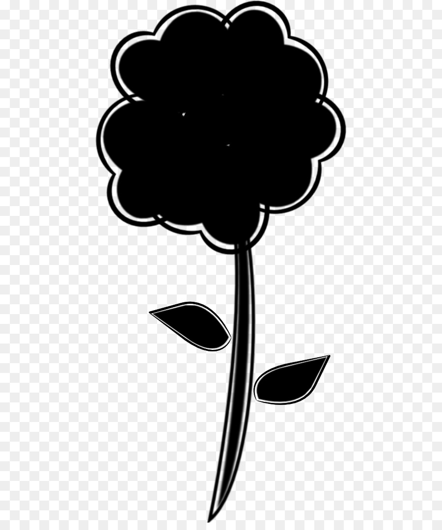 Silhouette，La Floraison De La Plante PNG