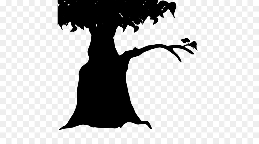 Silhouette D'arbre，Usine PNG