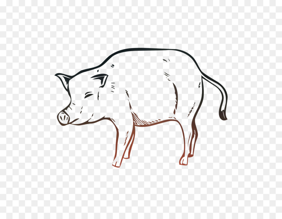 Cochon Orange，Ferme PNG