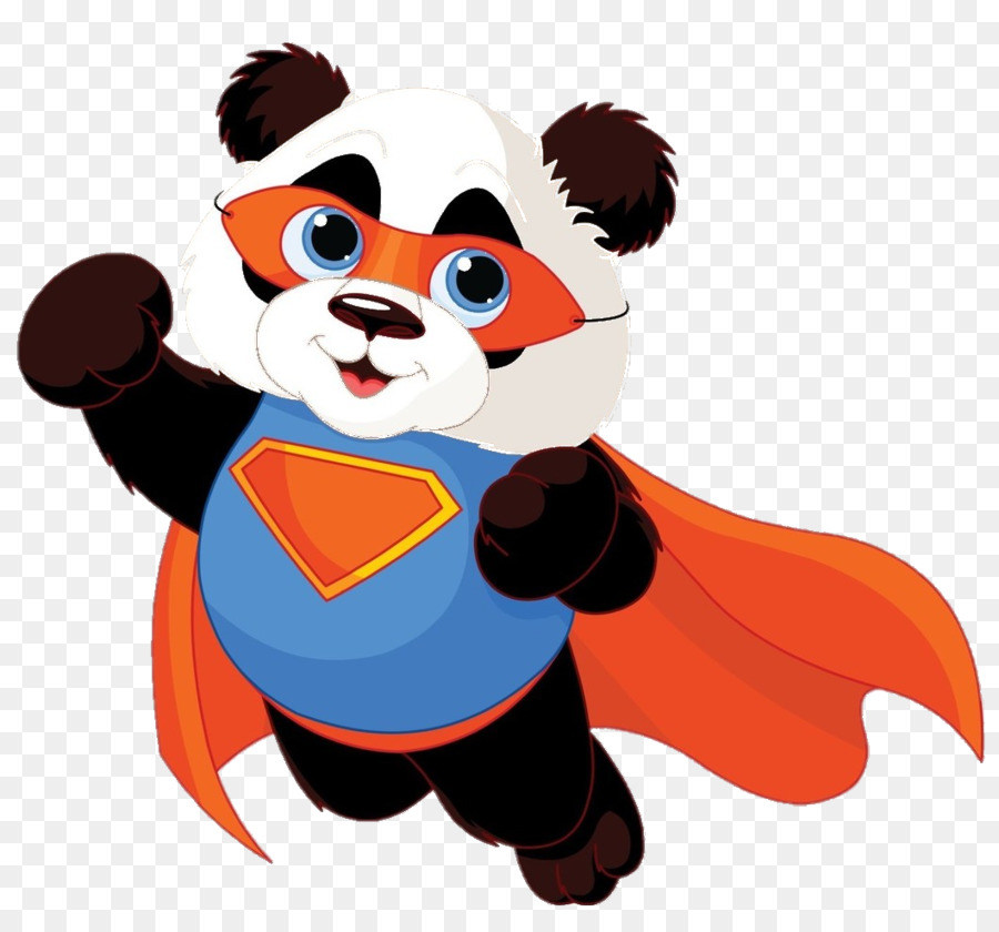 Panda Super Héros，Animal PNG