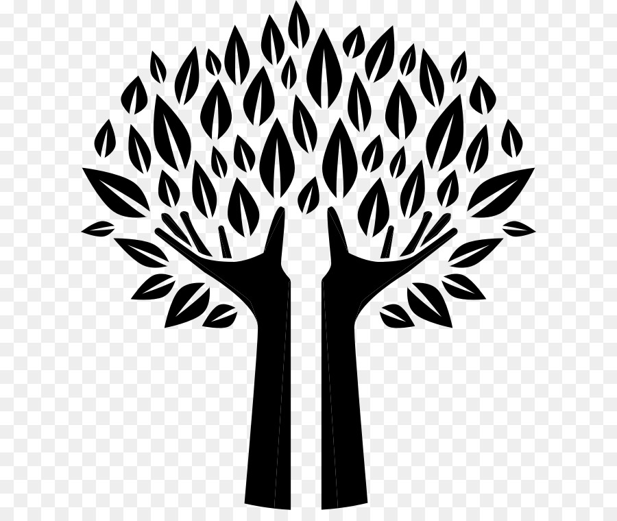 Arbre，Mains PNG