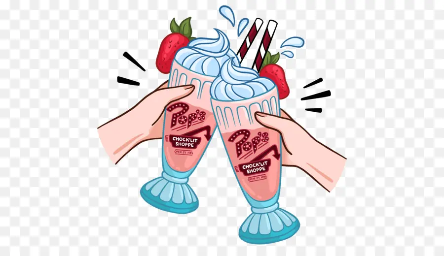 Milk Shakes，Fraise PNG