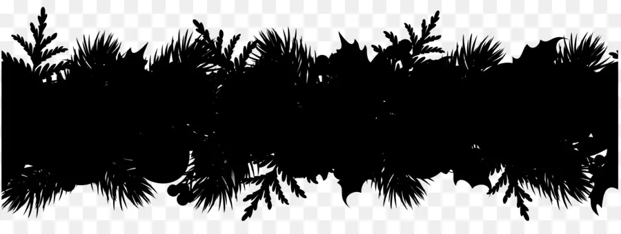 Silhouette De Plante，Feuillage PNG