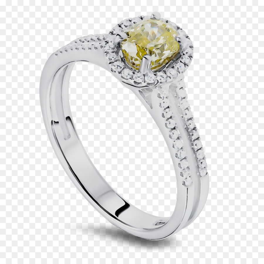 Bague Gemme Jaune，Diamant PNG