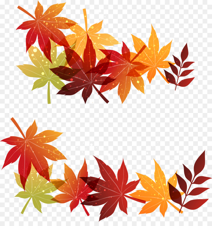 Feuilles D'automne，Rouge PNG