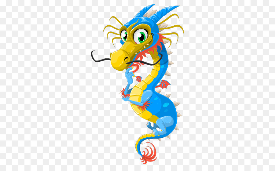 Dragon Bleu，Dessin Animé PNG