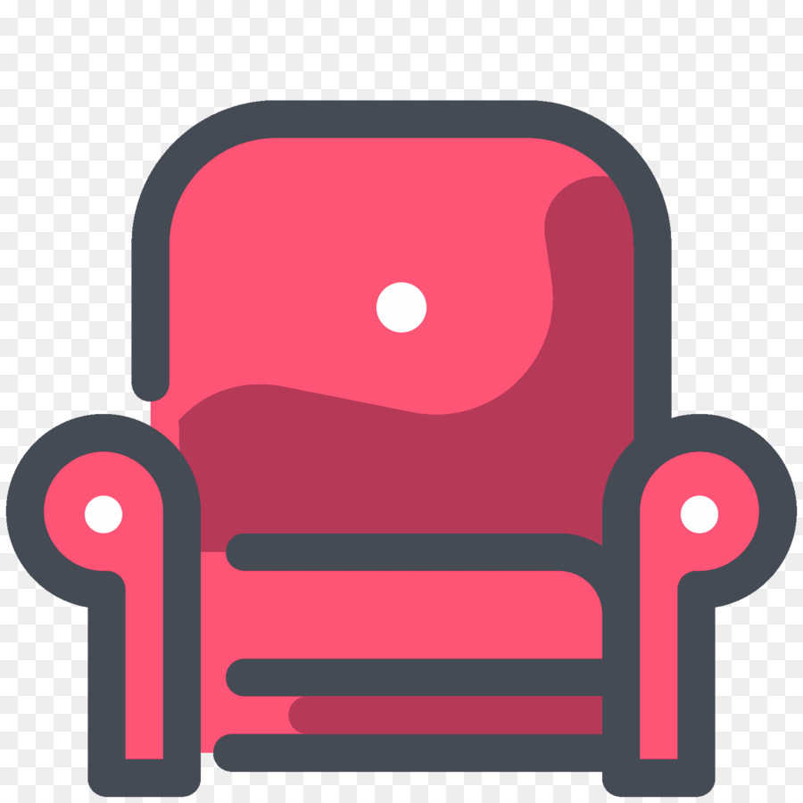 Fauteuil Rouge，Meubles PNG