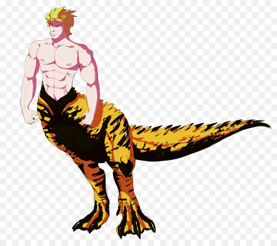 Homme Dinosaure，Musculaire PNG