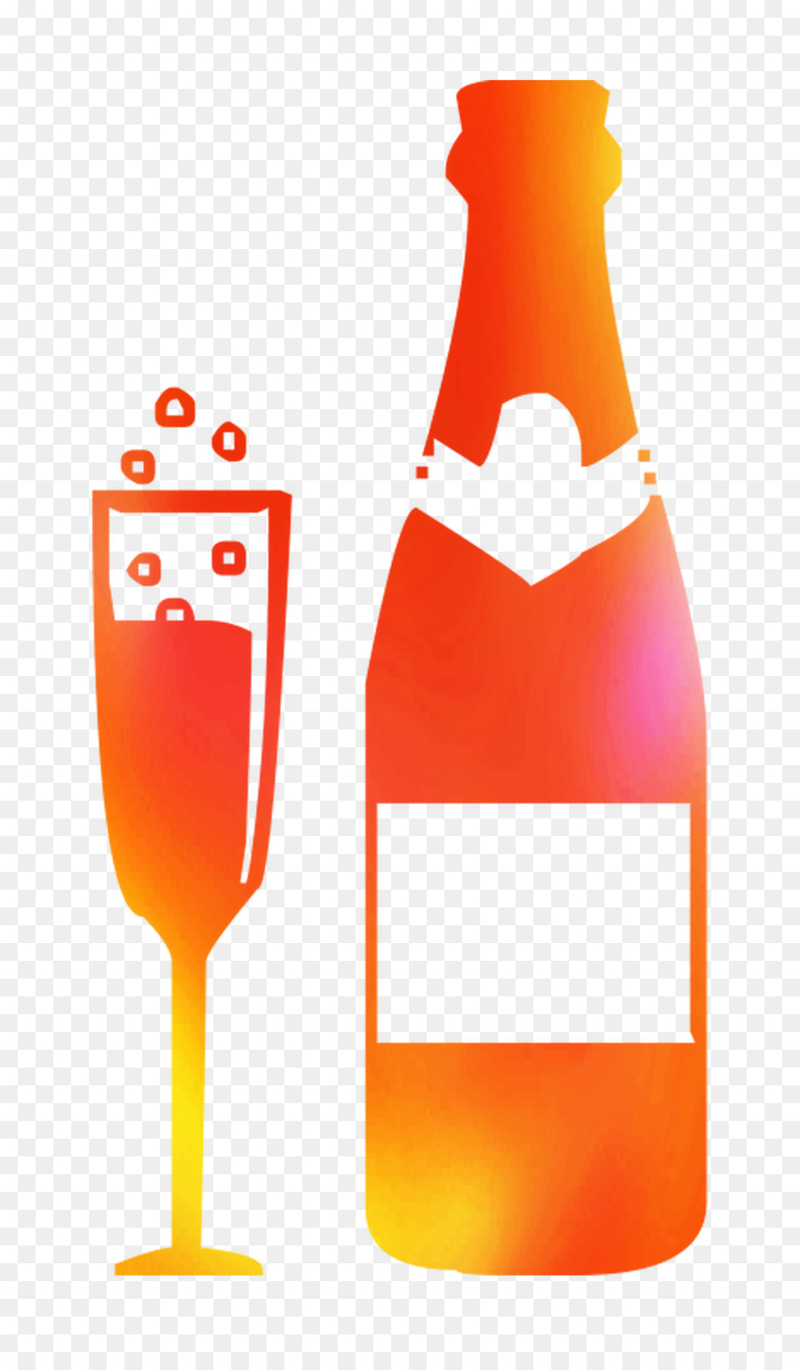 Bouteille En Verre，Boisson à L'orange PNG