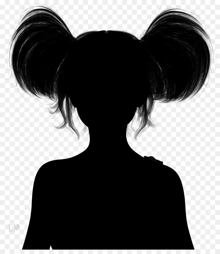 Les Cheveux Noirs，Silhouette PNG