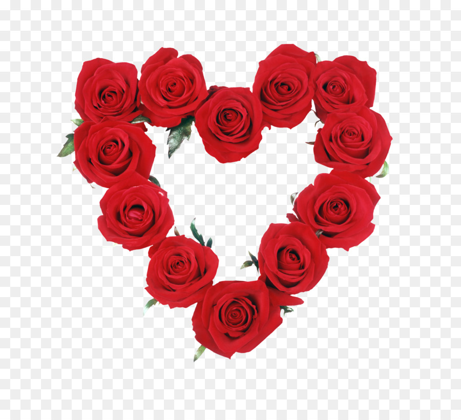 Roses En Forme De Coeur，Amour PNG