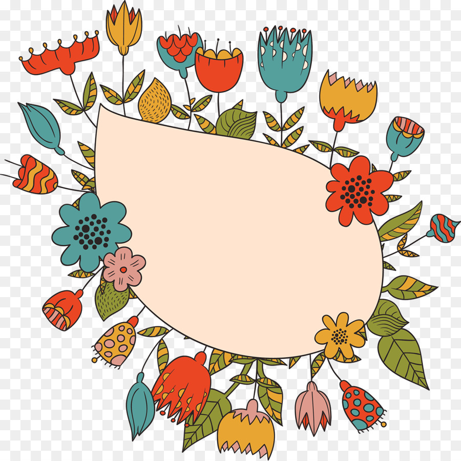 Cadre Floral，Fleurs PNG