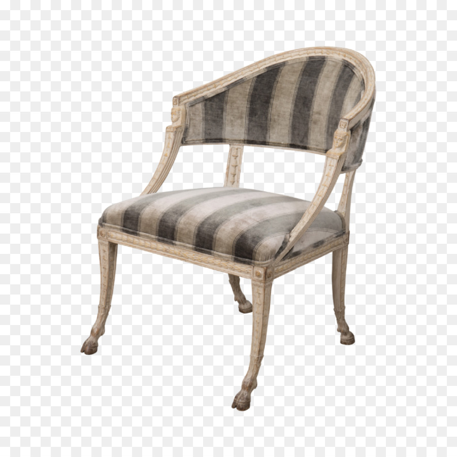 Fauteuil Rayé Bleu，Confort PNG