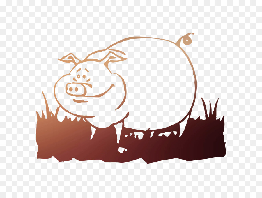 Cochon Orange，Ferme PNG