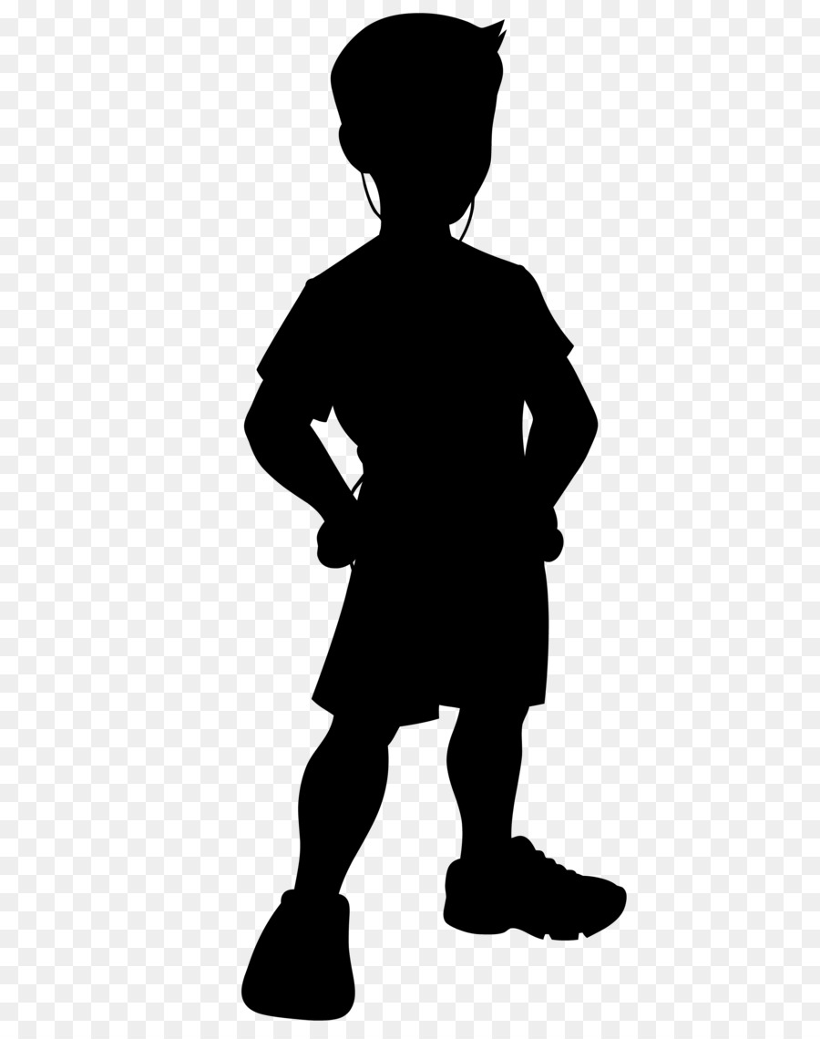 Silhouette D'enfant，Enfant PNG