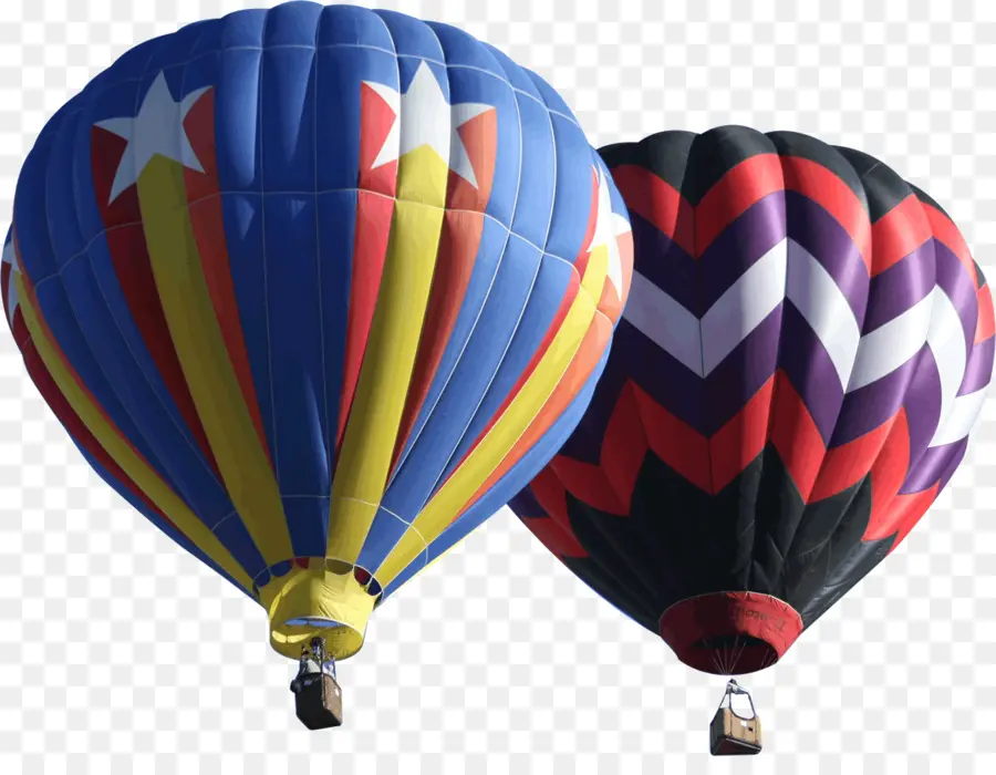 Montgolfières Colorées，Ciel PNG