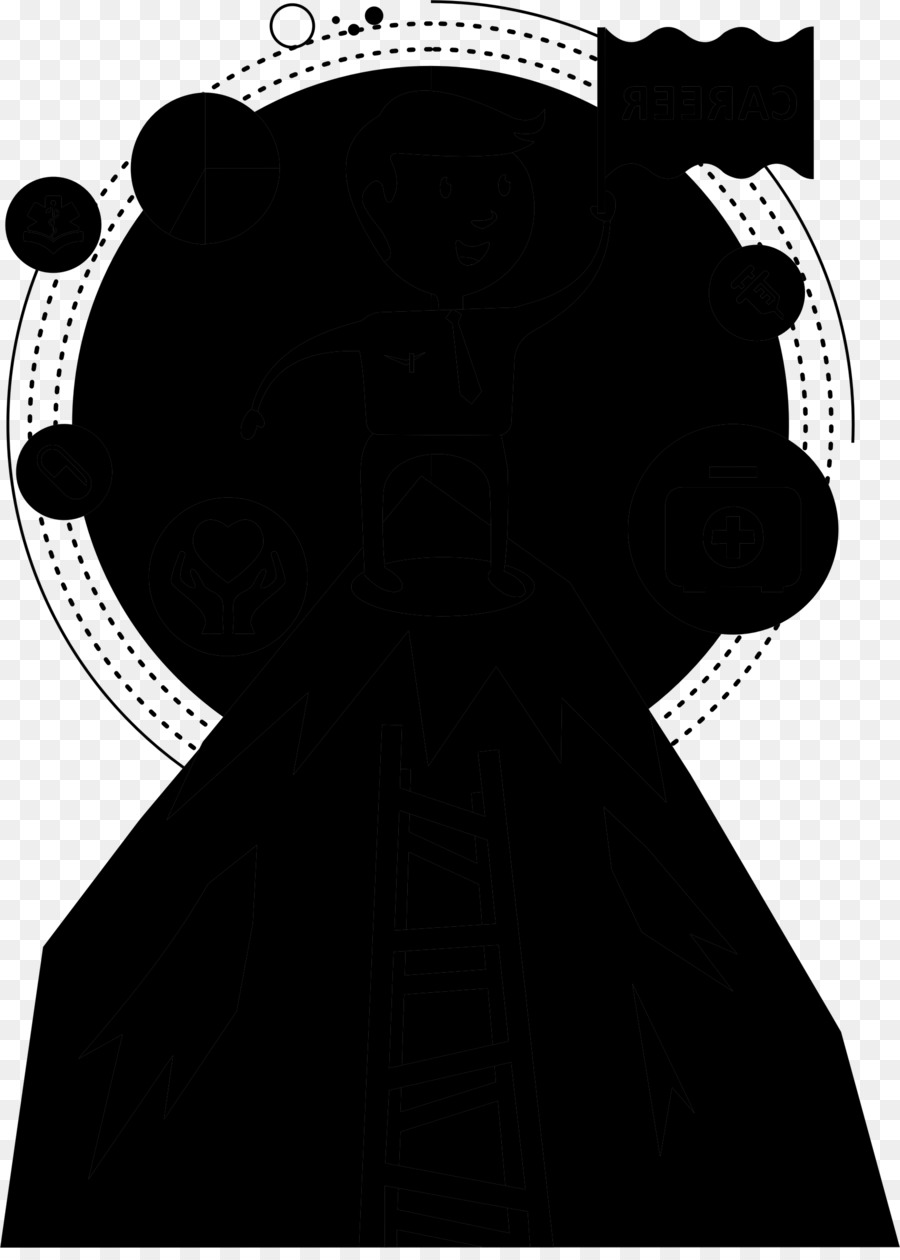 Silhouette，Noir M PNG