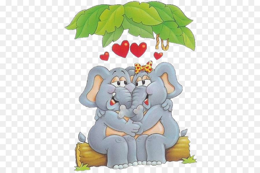 Les éléphants，Amour PNG