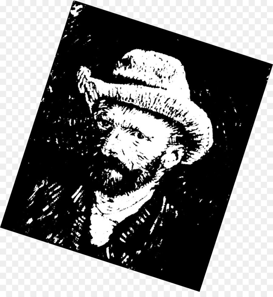 Autoportrait Avec Chapeau De Feutre Foncé，Van Gogh Autoportrait PNG