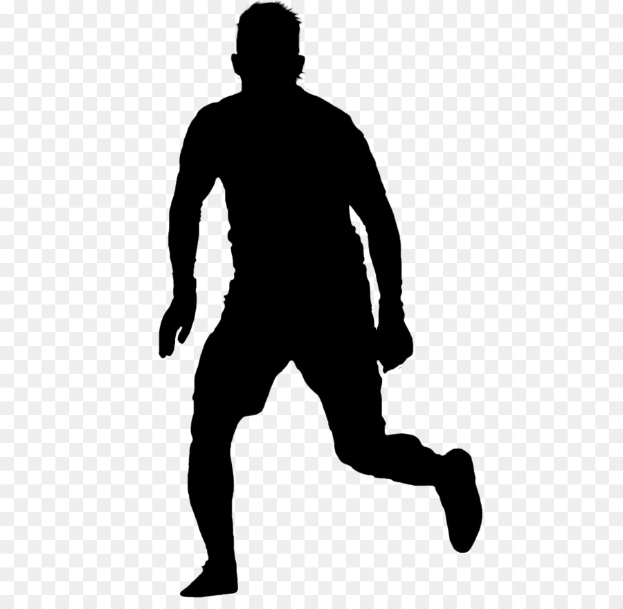 Silhouette De Joueur De Football，Athlète PNG