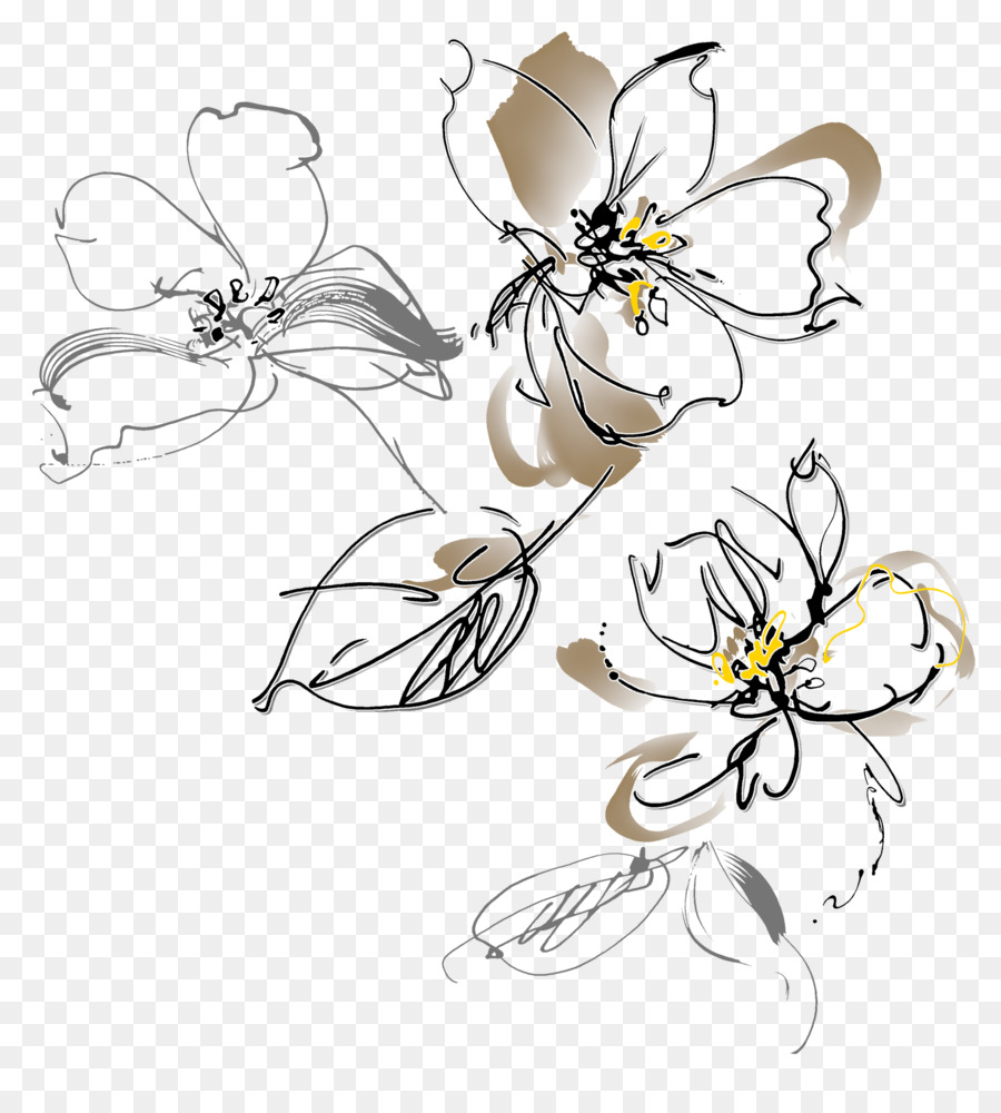 Fleurs De Croquis，Floral PNG