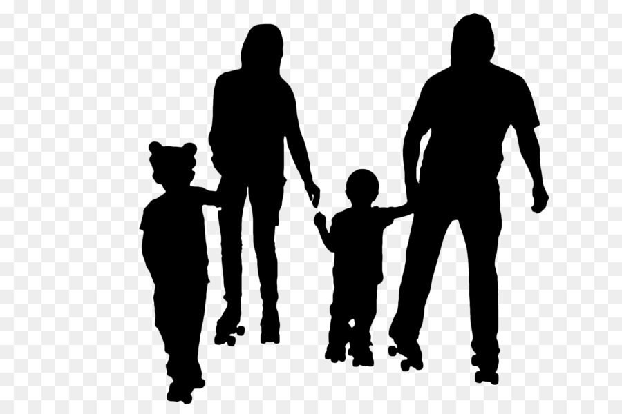 Famille Silhouette，Parents PNG