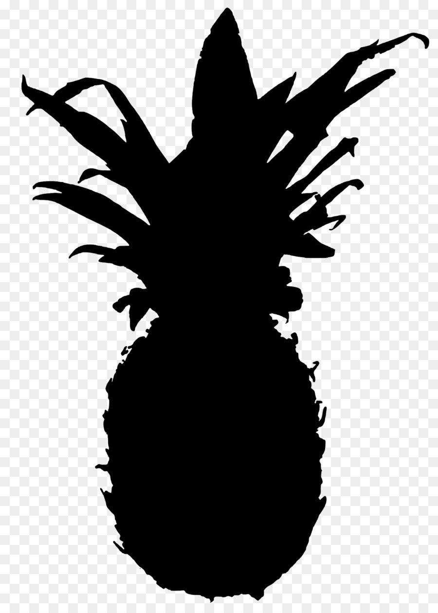 Silhouette D'ananas，Noir PNG