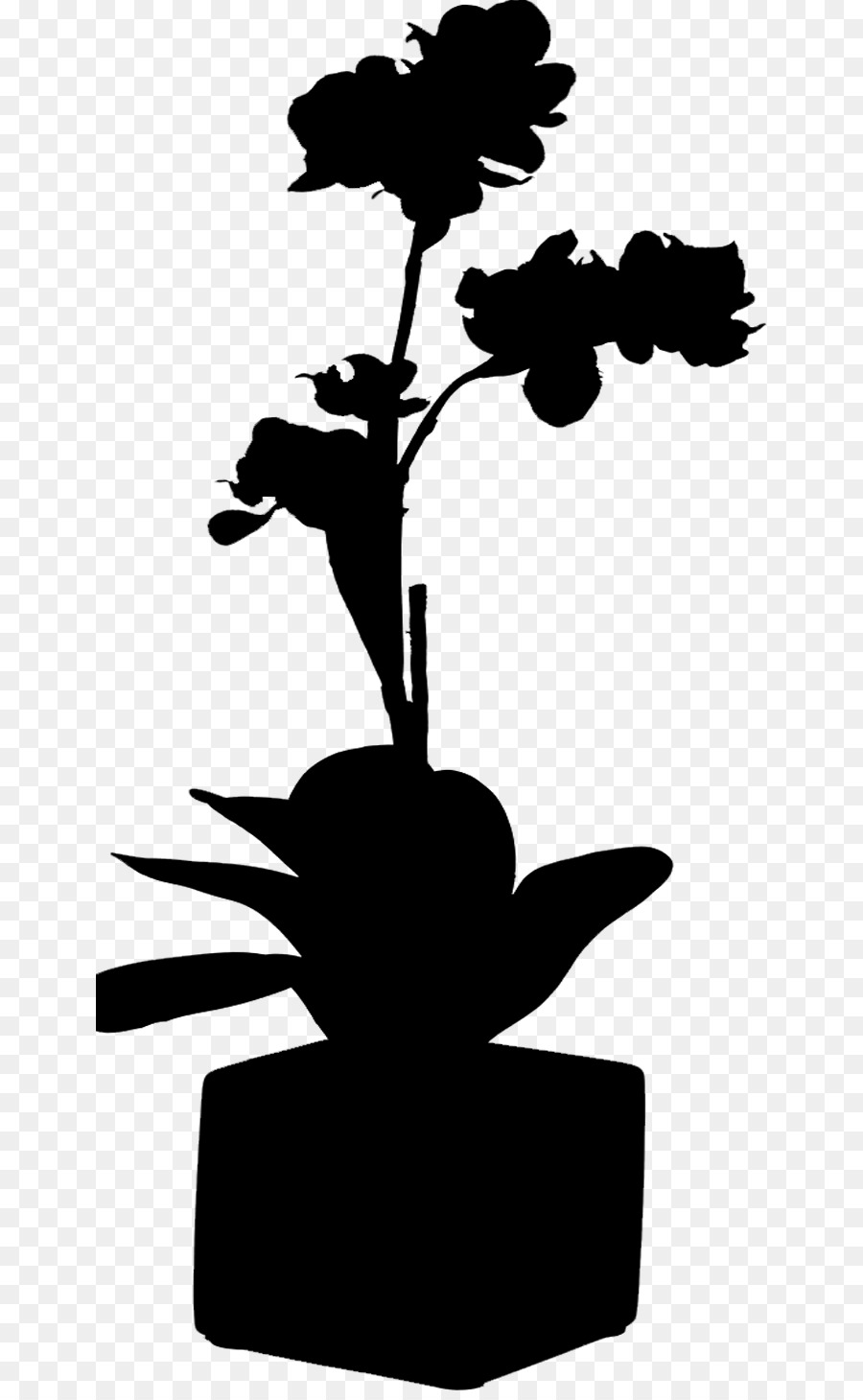 Silhouette，Fleur PNG